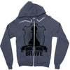 Be Brave - Chess Pawn - Chess Lover Zipper Hoodie