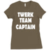 twerk team captain   funny Ladies Fitted T-Shirt
