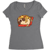 pizza pug Women's Triblend Scoop T-shirt