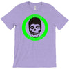 misfits fiend club green punk rock indie T-Shirt