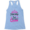 Celebrating With the 1st Birthday Queen Racerback Tank