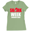 shark week enough Ladies Fitted T-Shirt