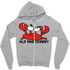 old and crabby Zipper Hoodie