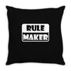 rule maker Throw Pillow