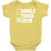 single taken at the gym Baby Onesie