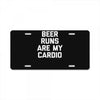 beer run cardio License Plate