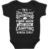 love love love camping! Baby Bodysuit