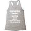 Super February Girl Racerback Tank