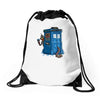 who icide booth Drawstring Bags