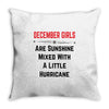 December Girls Throw Pillow