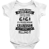 Super Cool Gigi Of A Freaking Awesome Grandson Baby Onesie