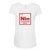 89 nin nintendium 189 Maternity Scoop Neck T-shirt