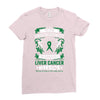 Never Underestimate The Strength Of A Liver Cancer Warrior Ladies Fitted T-Shirt