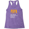 Papa Noun Definition Racerback Tank