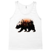 Bear Adventure With Roses Tank Top