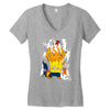paint it, green Women's V-Neck T-Shirt