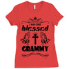 I Am One Blessed Grammy Ladies Fitted T-Shirt