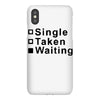 single, taken or waiting iPhoneX