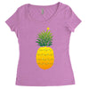 pineapple christmas tree Women's Triblend Scoop T-shirt