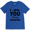 i moustache you to be my valentine V-Neck Tee