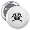 viking skull Pin-back button