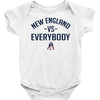 New England VS Everybody Baby Onesie