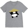 panda2 V-Neck Tee