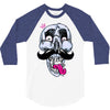 king of mustache 3/4 Sleeve Shirt