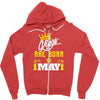 Kings Are Born In May Zipper Hoodie