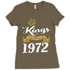 kings are born in 1972 Ladies Fitted T-Shirt