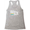 lets hug it out Racerback Tank