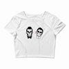 SKULL ON TWO FACE Crop Top