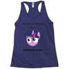 twilight has special eyes Racerback Tank