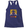 training to beat saiyan or at least warrior anime gym workout lifting Racerback Tank