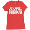 my uke calls me senpai Ladies Fitted T-Shirt