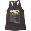 April Girl Facts Taurus Racerback Tank