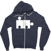 rude jigsaw ideal birthday present or gift Zipper Hoodie