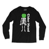 ciderhead cider drinking skeleton and apple Long Sleeve Shirts