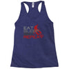 eat sleep bmx repeat Racerback Tank