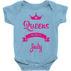 queens are born in july Baby Onesie