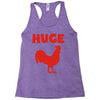 huge cock Racerback Tank