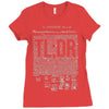 political illiteracy Ladies Fitted T-Shirt