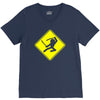 ninja crossing sign V-Neck Tee