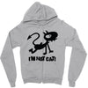 i'm not cat Zipper Hoodie