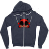 deadpool cartoon Zipper Hoodie