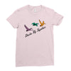 ducks fly together Ladies Fitted T-Shirt