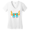 high tooths with joint Women's V-Neck T-Shirt