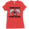 research porpoises Ladies Fitted T-Shirt