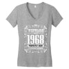 vintage made in 1968 perfectly aged a living legend Women's V-Neck T-Shirt