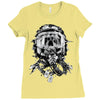 skull pilot Ladies Fitted T-Shirt